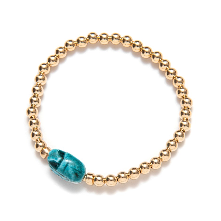 Bracelet Be a Talisman Scarabée Gold Beblue