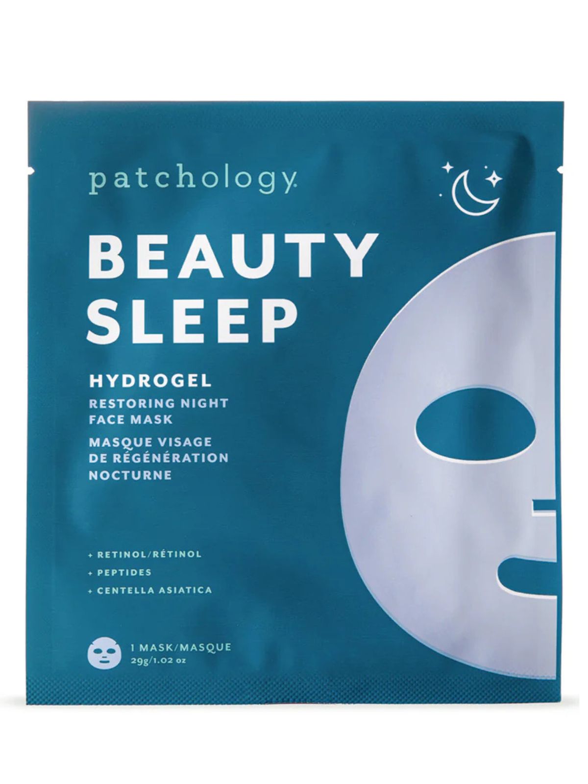 Masque visage hydrogel de nuit réparateur Patchology 