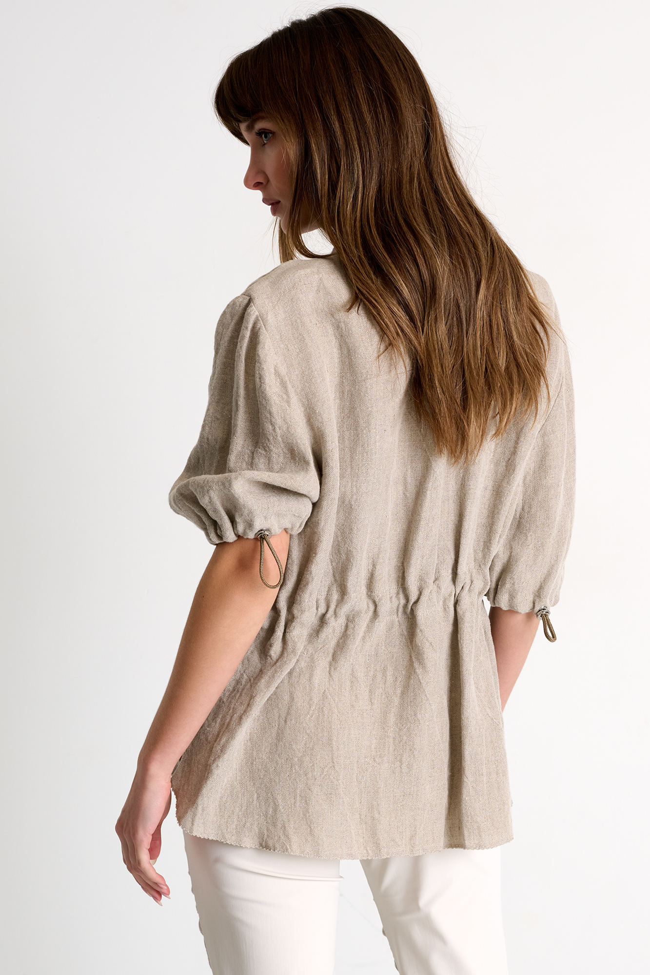 Blouse en lin à manches courtes Shan 52536-82