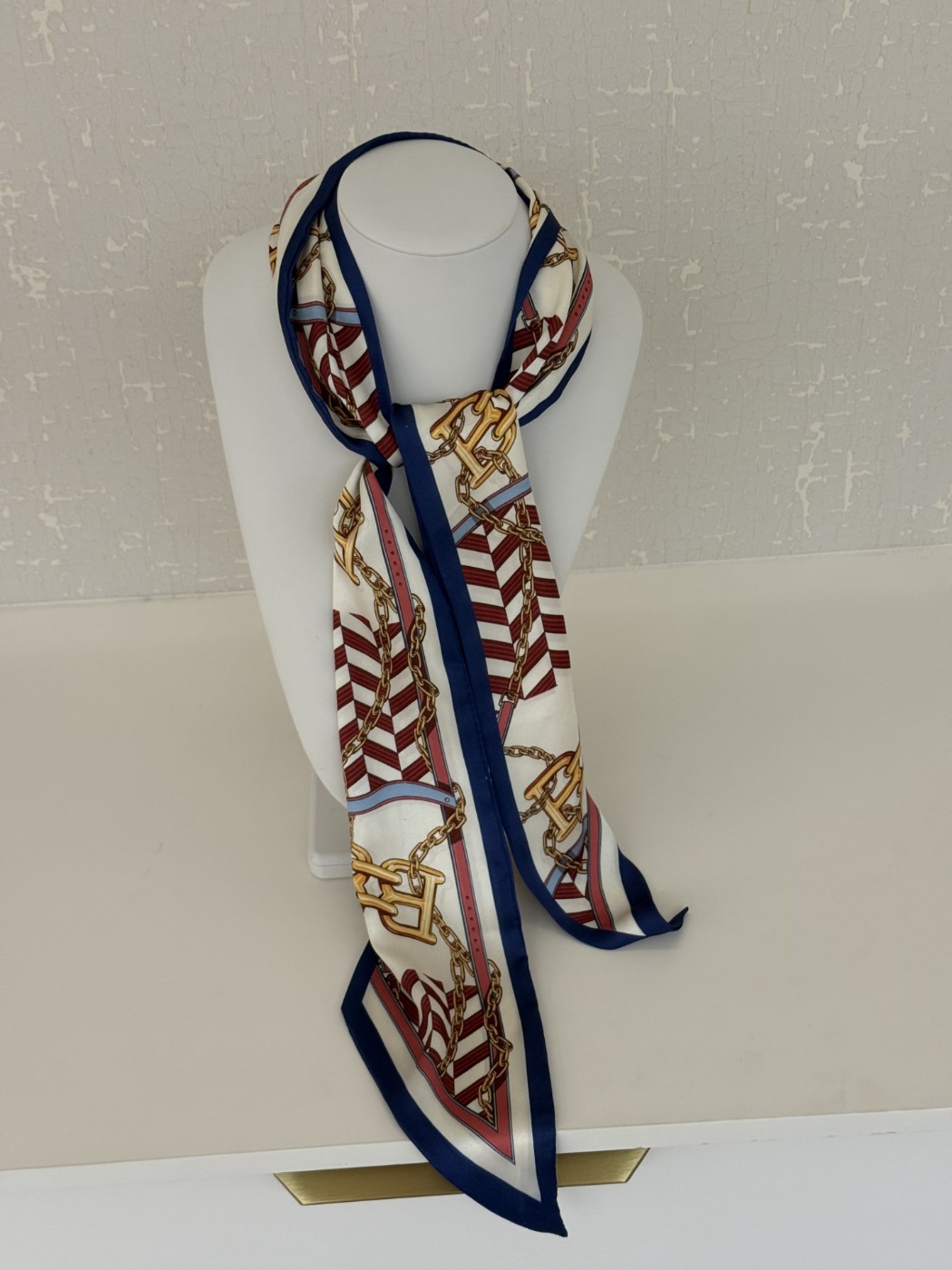 Écharpe Étroite à motifs chaînes