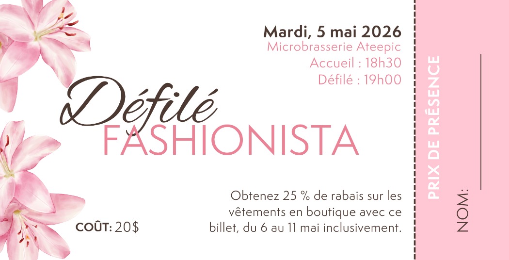 Billet Défilé - 5 mai 2026