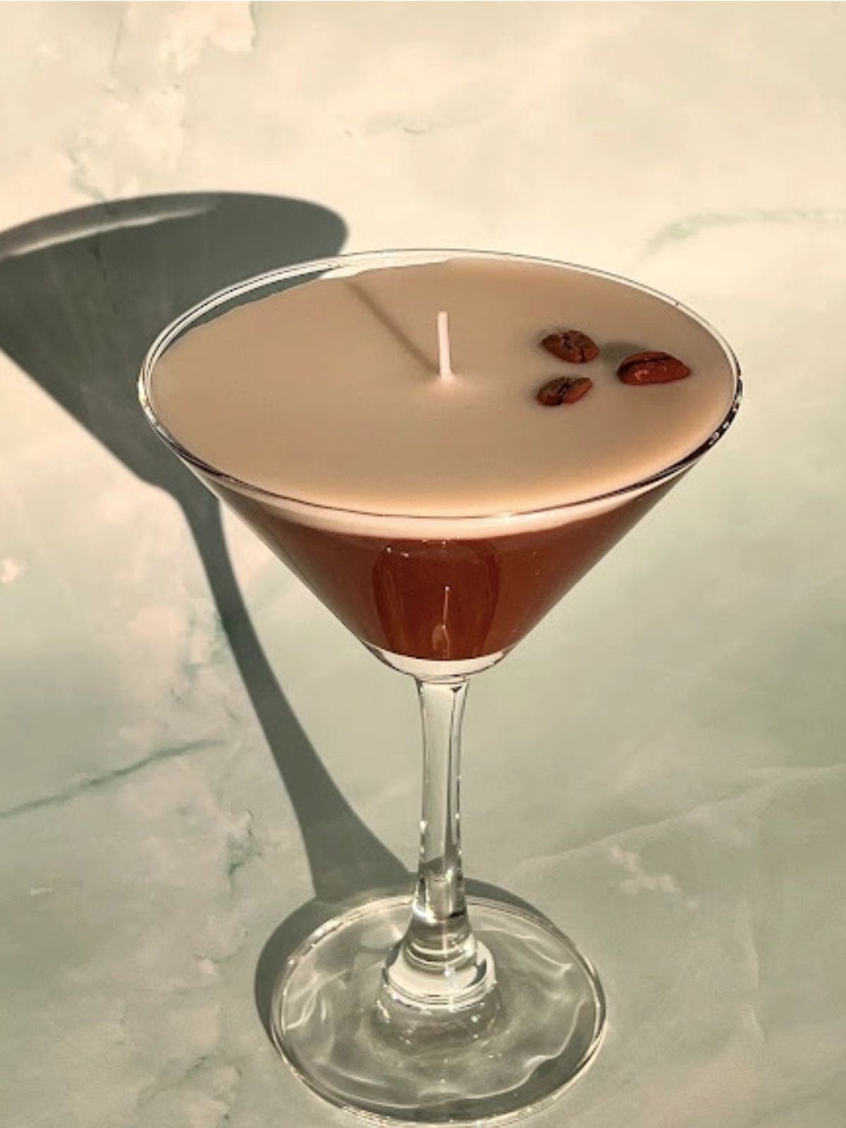 Bougie Martini Espresso réaliste Candle Lume