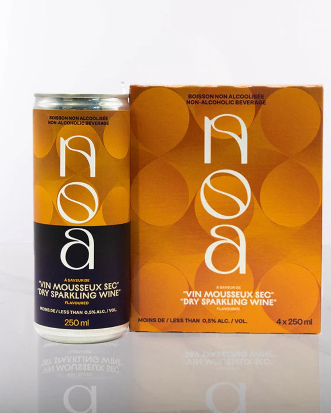 Non-alcoholic Dry Sparkling Wine 4X250ml Monsieur Cocktail