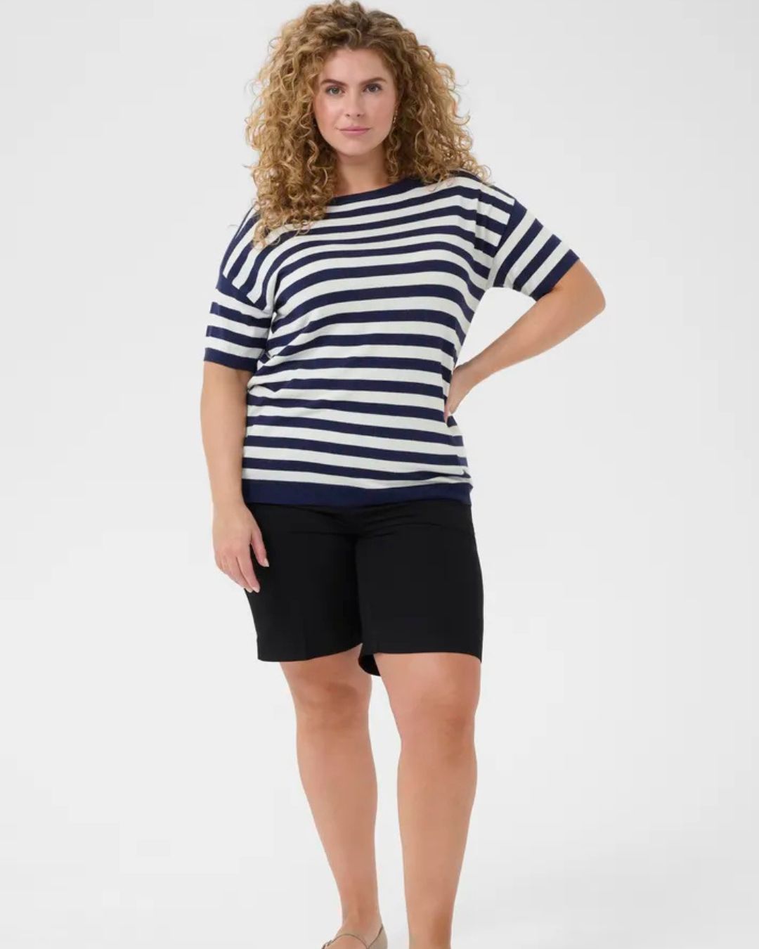 Pull Manche Court à rayure Kaffe Curve 10583271