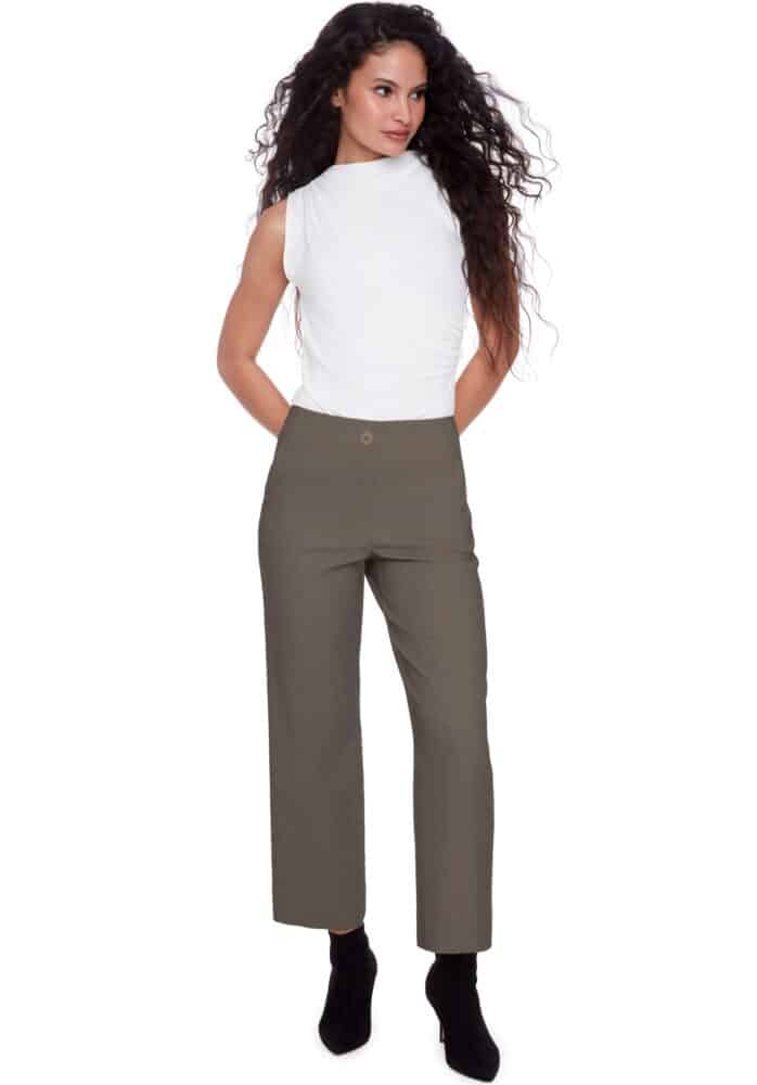 Pantalon large raccourci en techno texturé ILTM