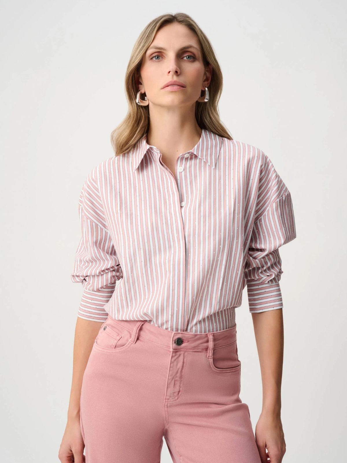 Blouse boxy en Tencel à rayures Joseph Ribkoff