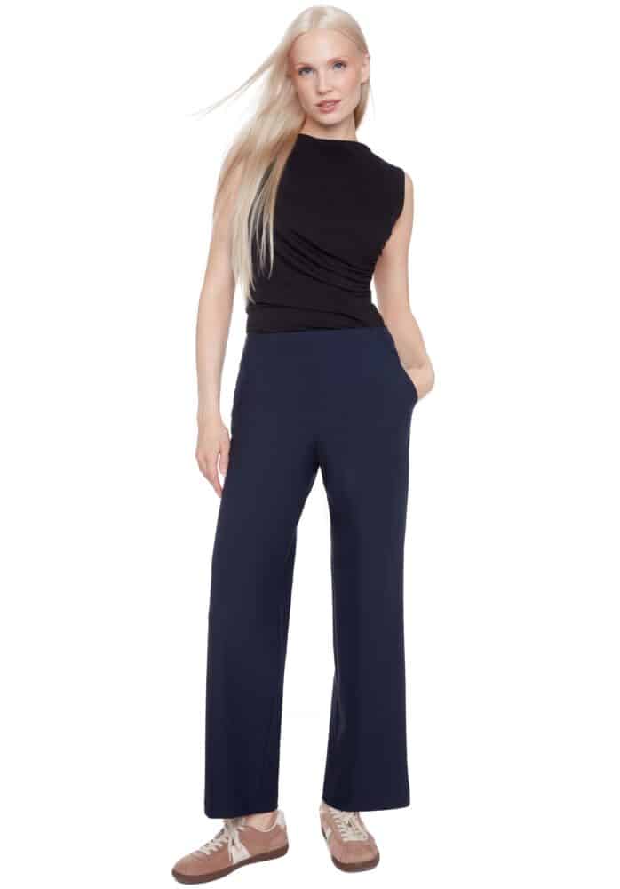 Pantalon large pleine longueur en ponte de précision ILTM