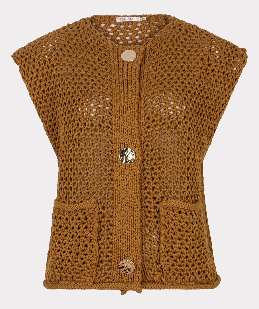 Gilet en maille avec boutons décoratifs Esqualo F2507501