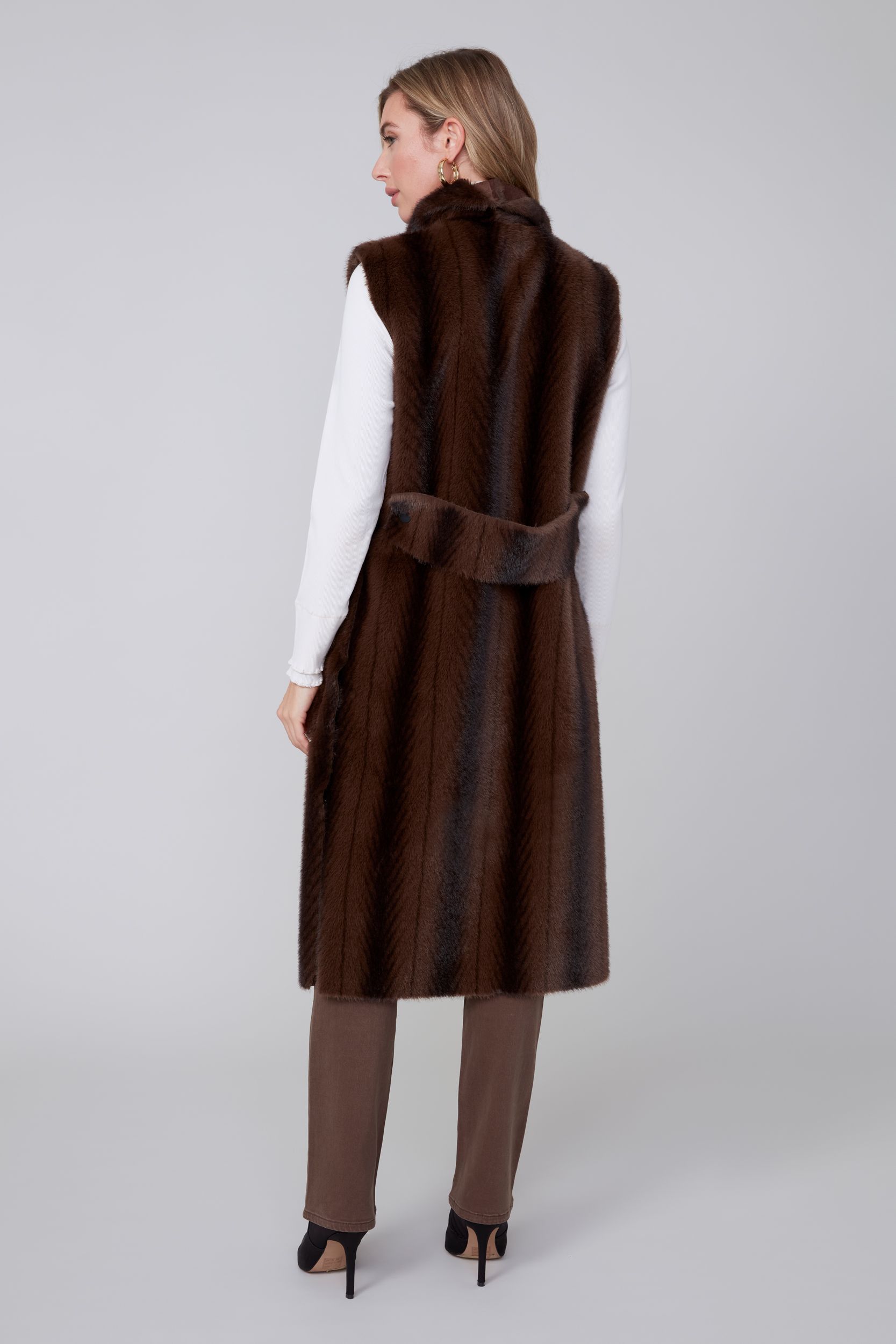 Veste longue en fourrure Renuar R3925