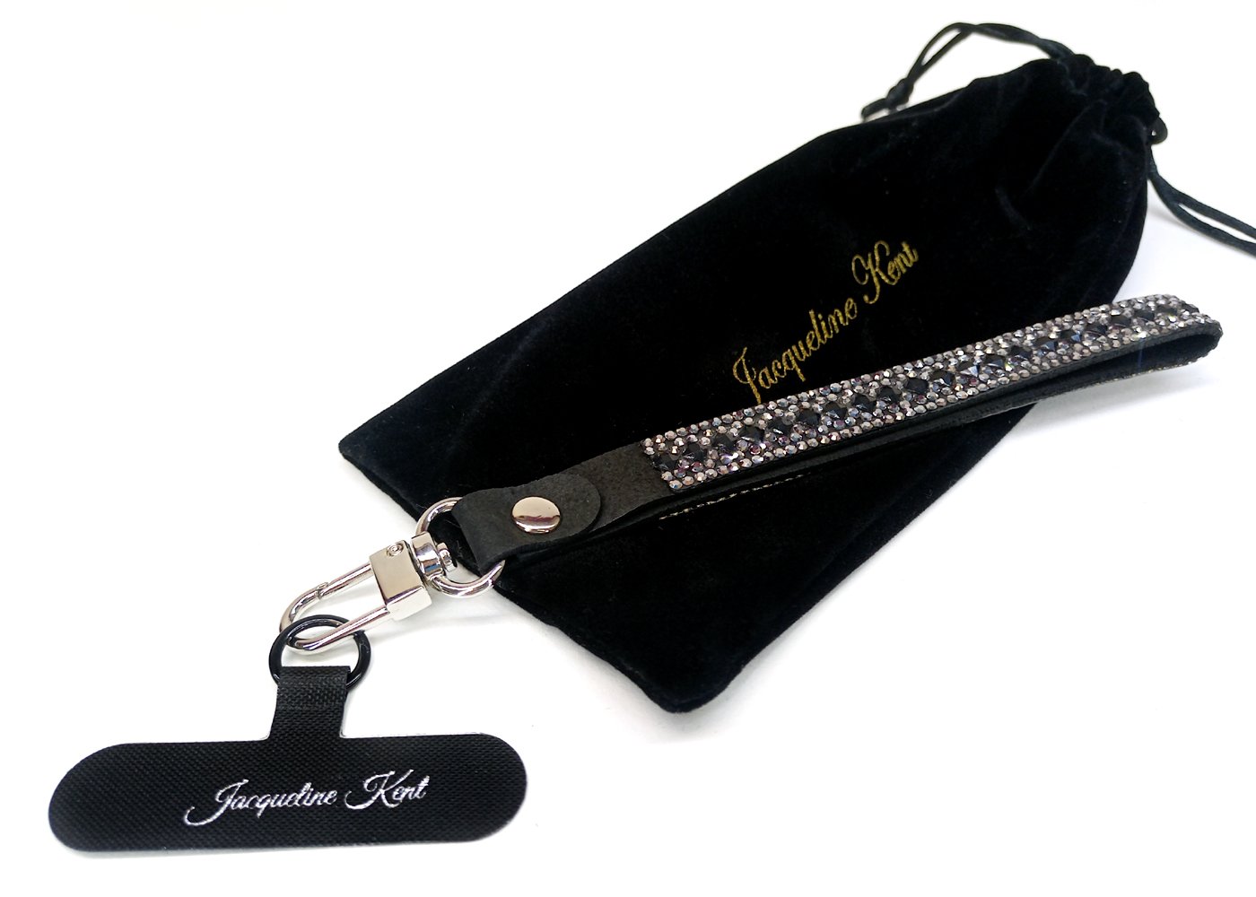 Phone Wrist Lanyard Jacqueline Kent Black Diamond
