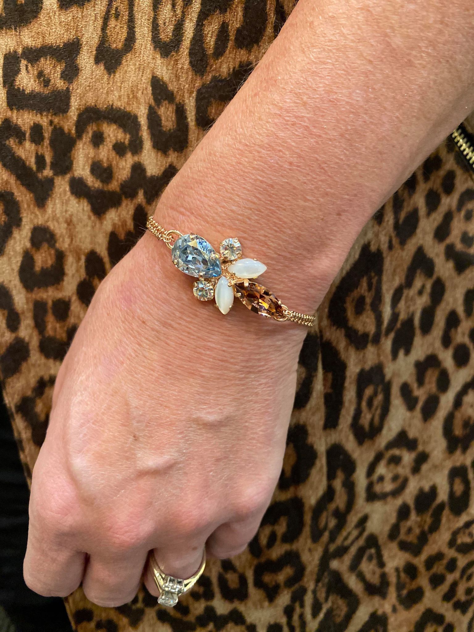Bracelet Mariana B-4030/70 Petite Maille Clair/Perle/Rose M1913 RG