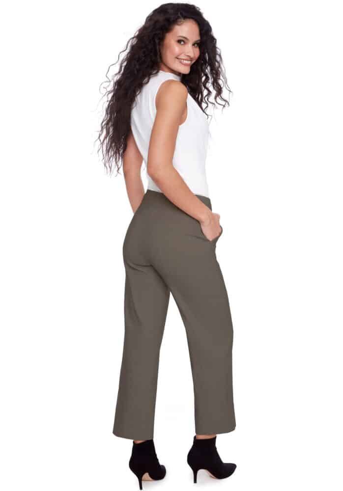 Pantalon large raccourci en techno texturé ILTM