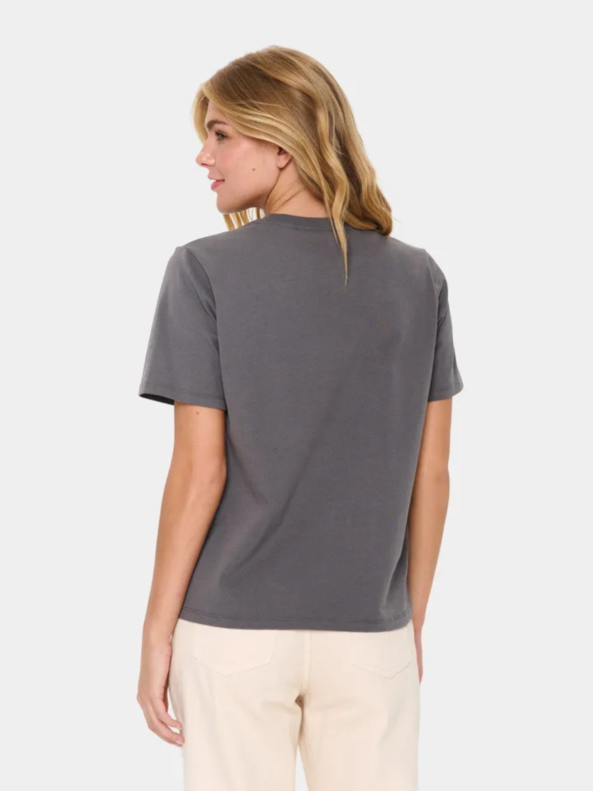 T-shirt orné de perles Saint Tropez 
