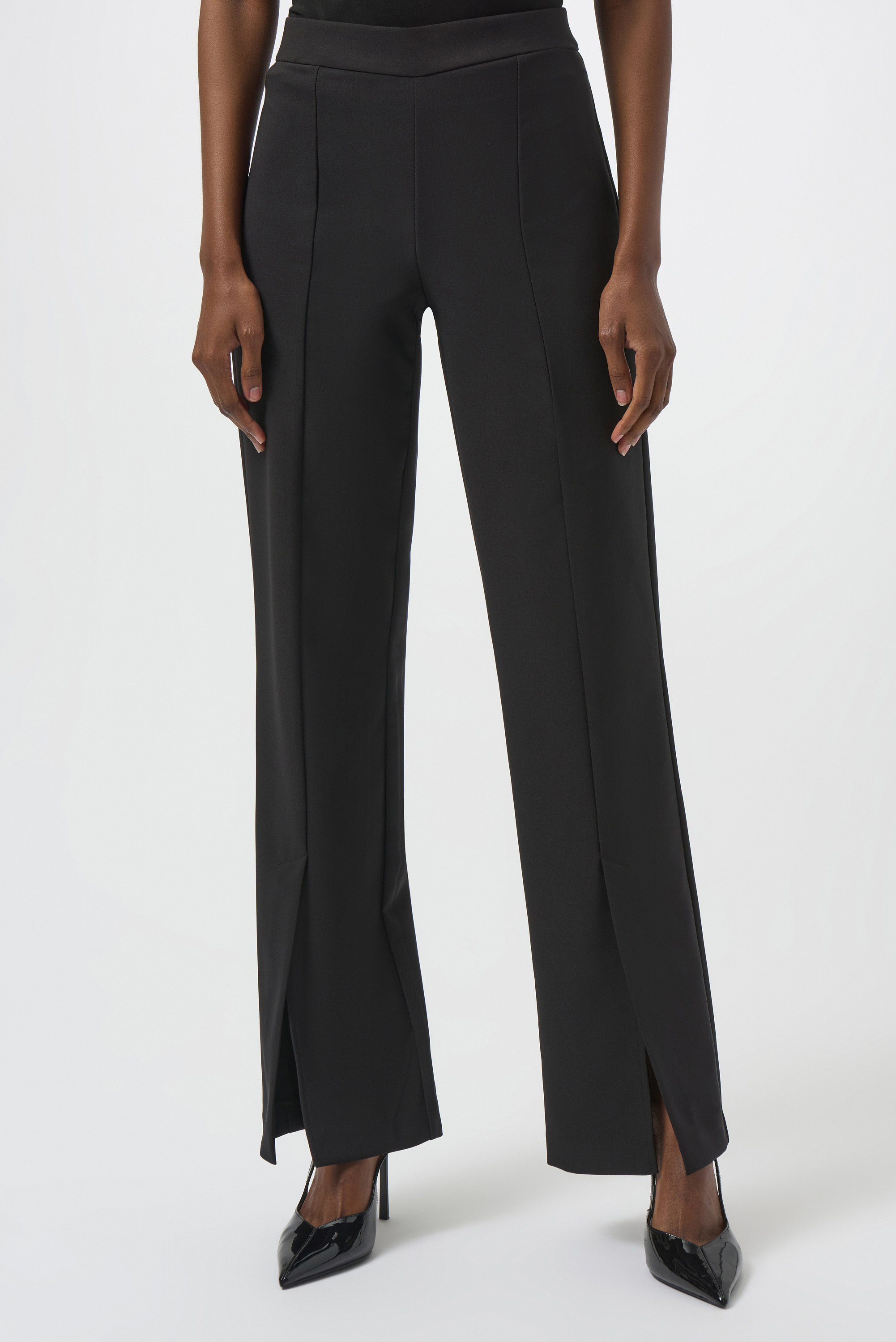 Pantalon droit en sergé luxueux à enfiler Joseph Ribkoff 254102