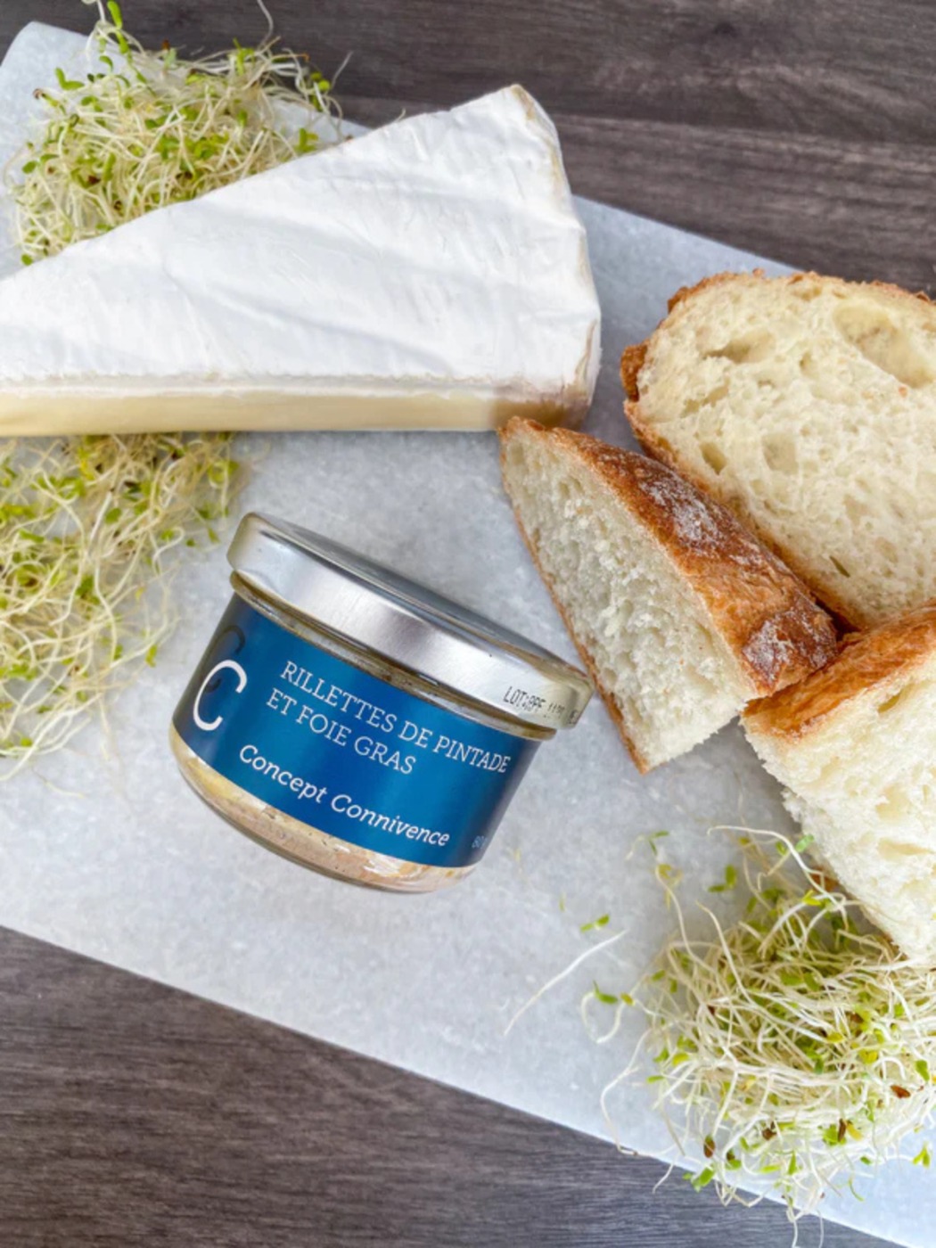 Rillettes de pintade & foie gras - 80g Concept Connivence