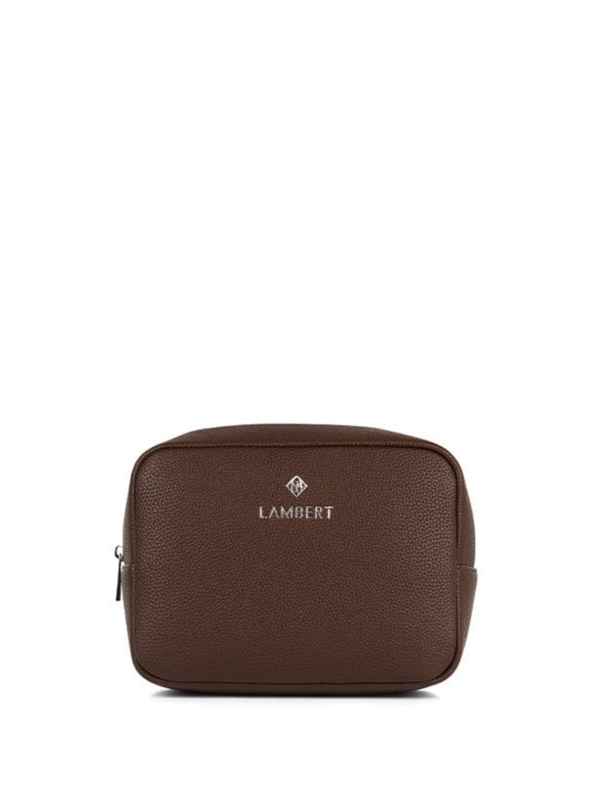 Trousse en cuir vegan chocolate recyclé La Zoé Lambert