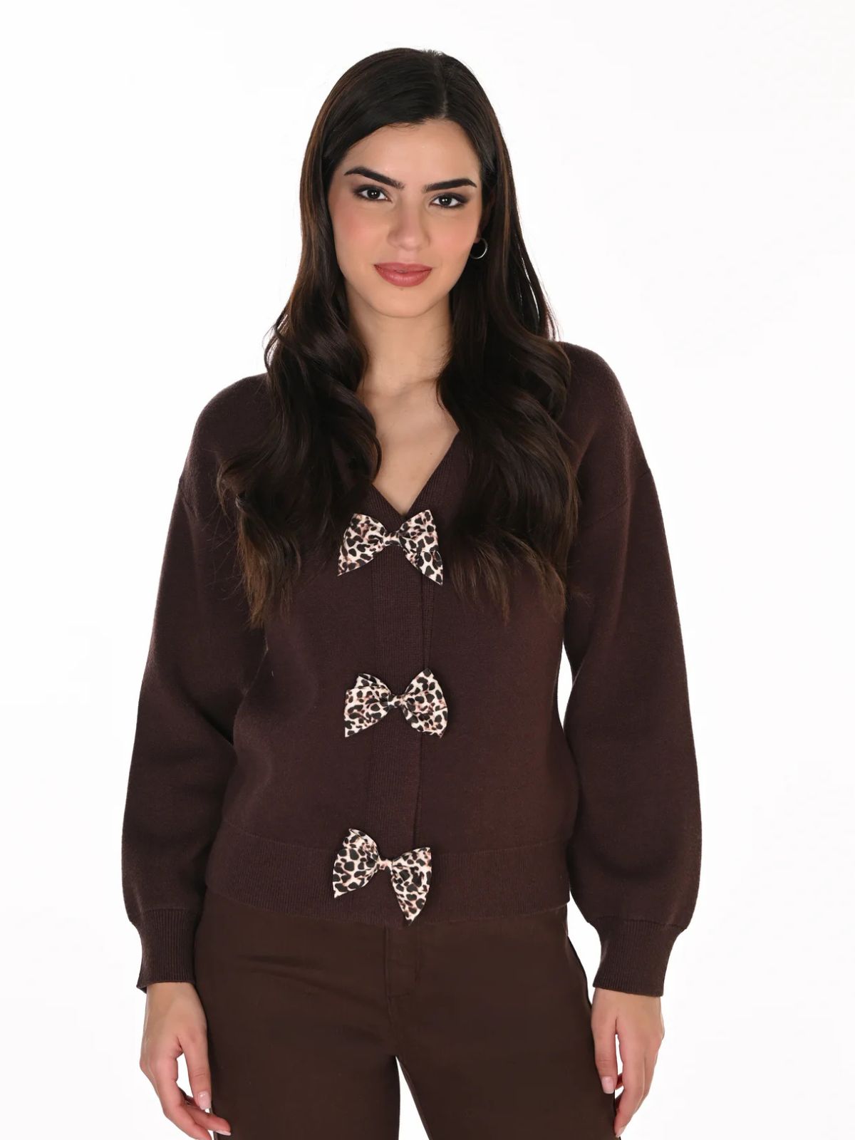 Cardigan en tricot avec détails de boucles Frank Lyman 