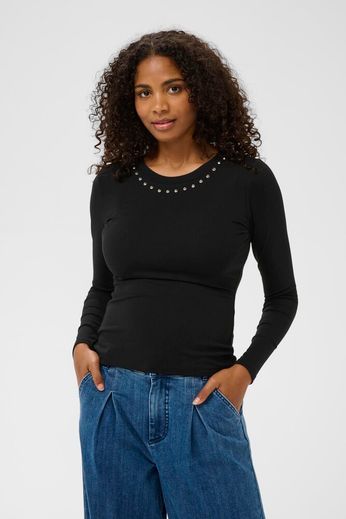 Chandail avec brillant au col Kaffe 