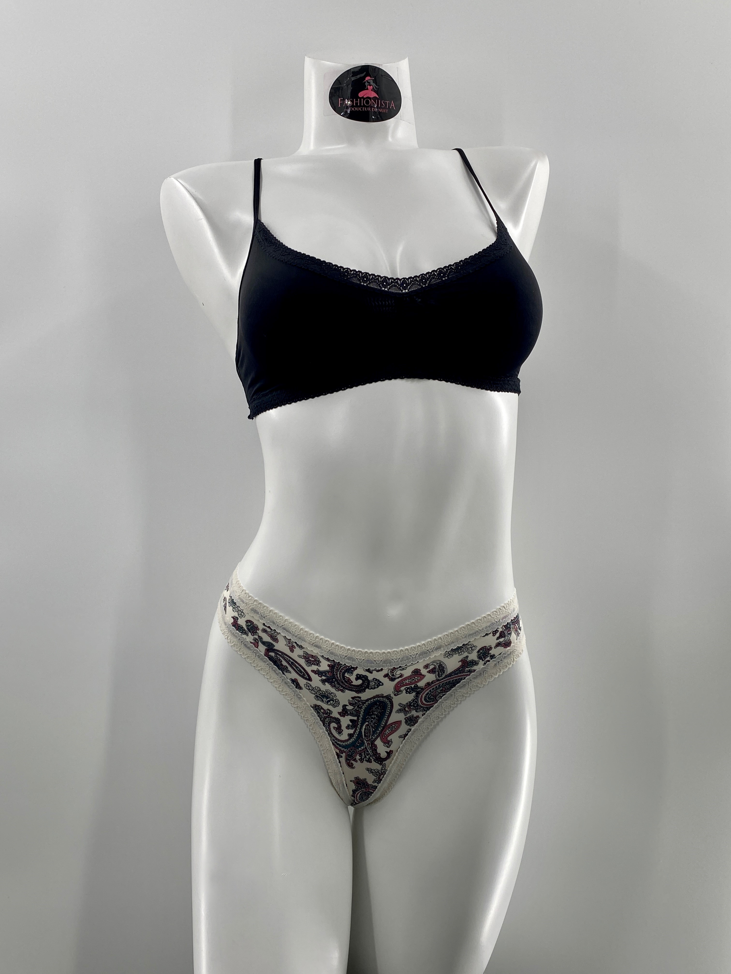 Tanga à Bordure de Dentelle Blush 0229622 