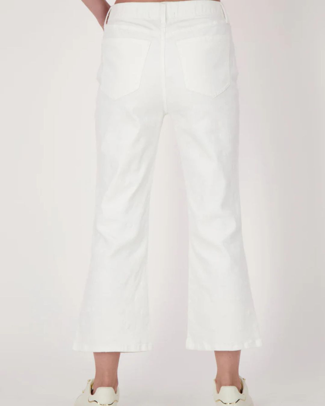 Pantalon 7/8 en denim à pois jacquard Gabby Isabella 325509