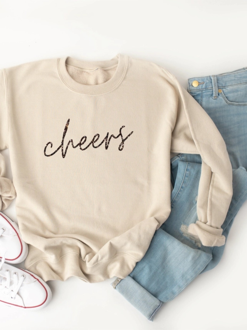 Coton ouaté col rond Cheers 