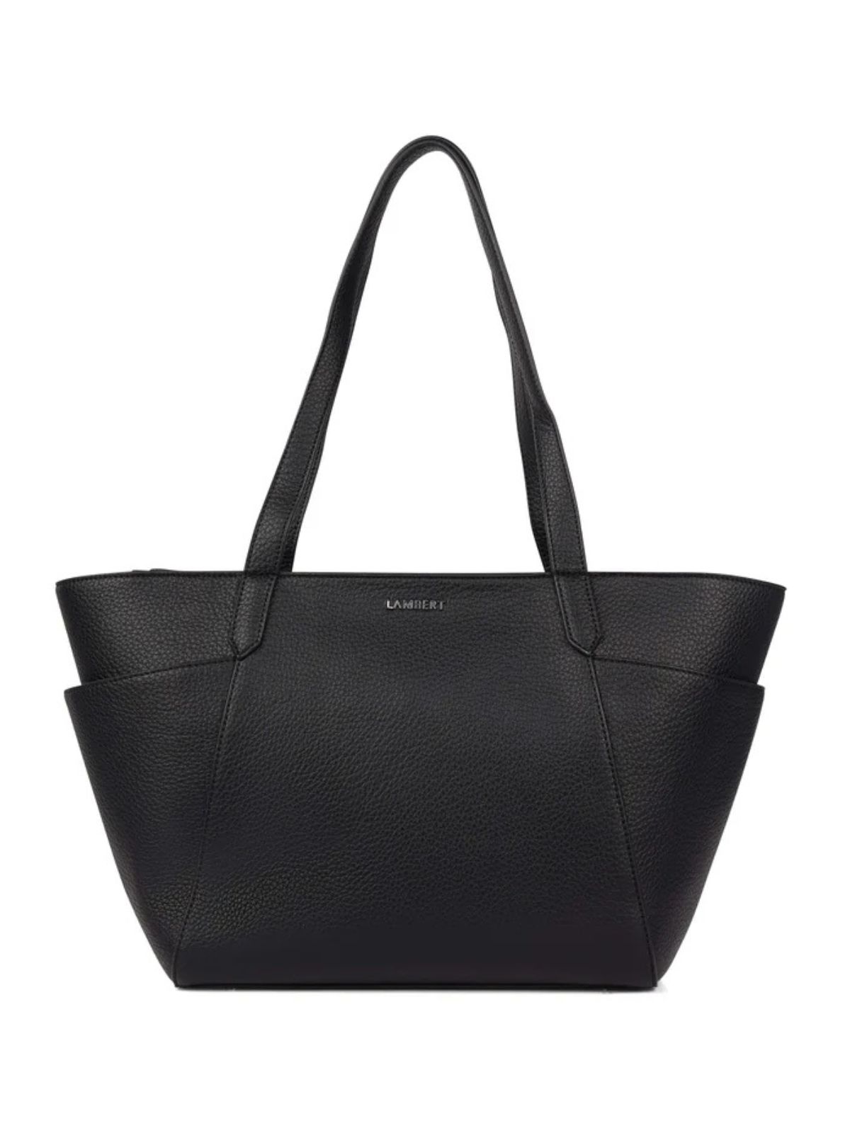 Le Opale - Moyen sac fourre-tout en cuir vegan noir Lambert