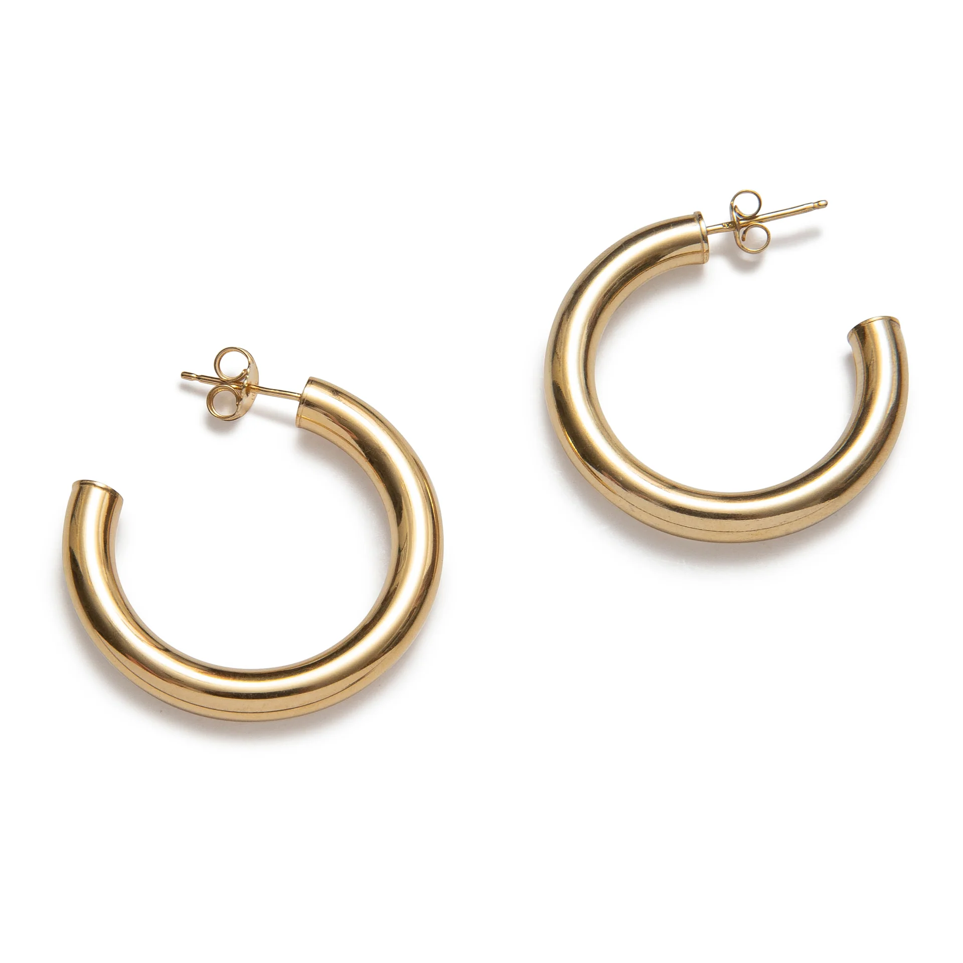 Boucles d'oreilles Tube Hoop beblue BO1582-GLD