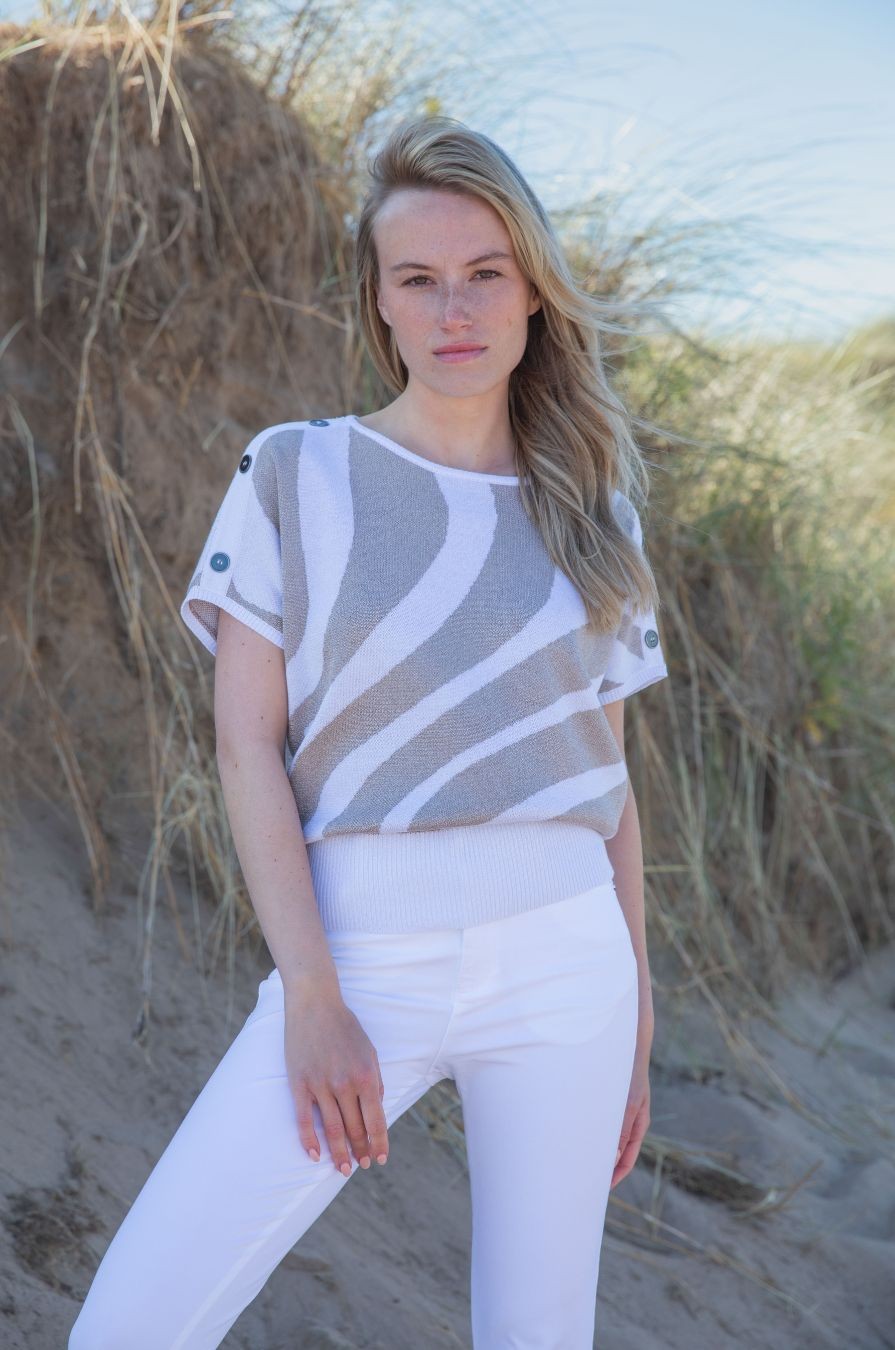 Sweater à Manche Chauve-souris Marble 7876