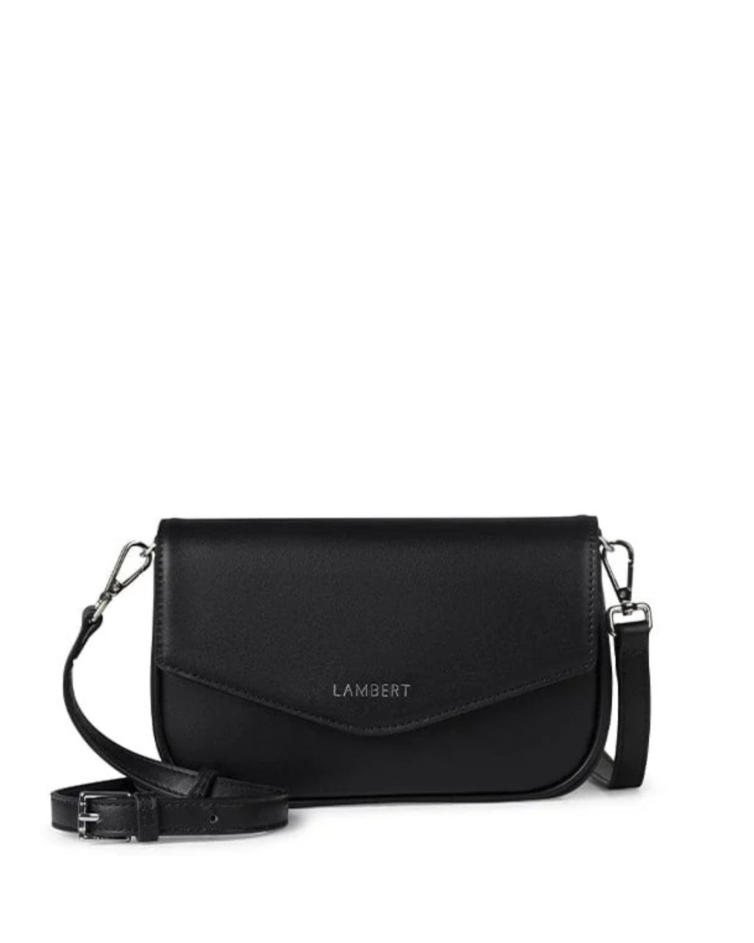 Le Gabby Sac à main 2-en-1 en cuir vegan noir Lambert