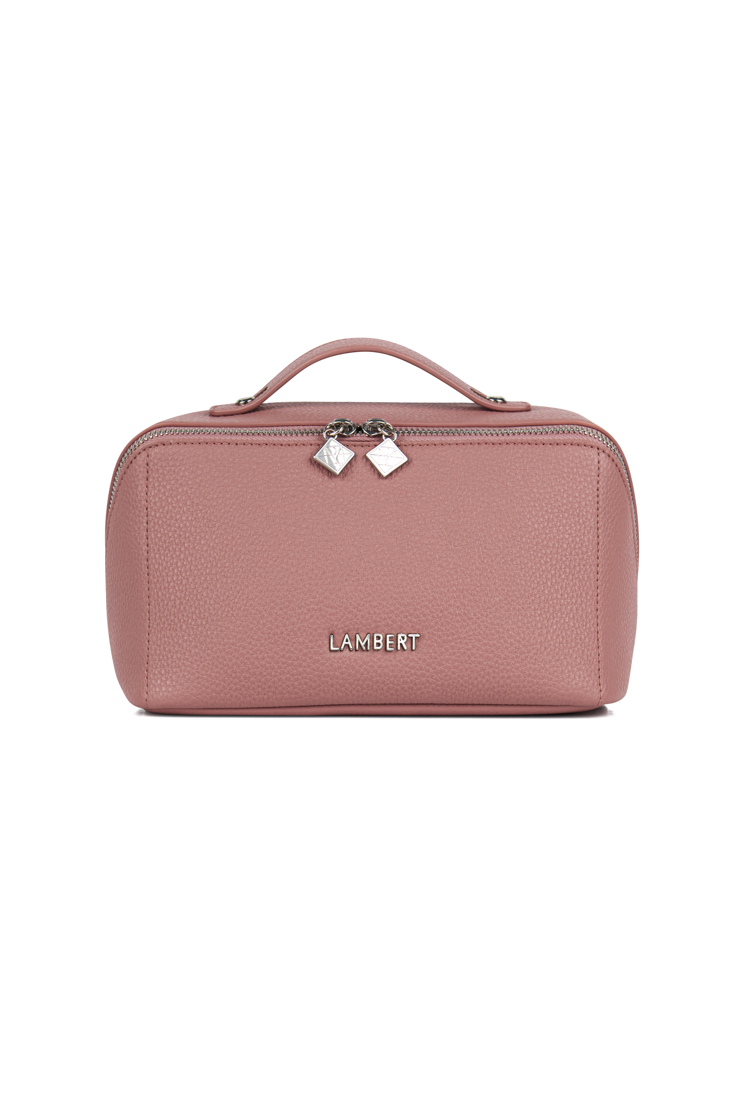 Le Jolie – Trousse à maquillage en cuir vegan clay Lambert