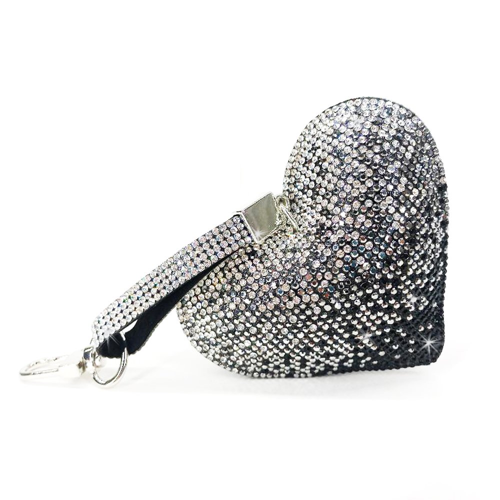 Heart Purse Charm Little Black Dress Jacqueline Kent Black Ombre