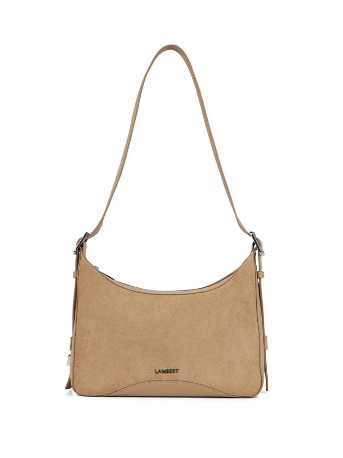 Le Audrey - Sac à main 2-en-1 en suède vegan beige Lambert