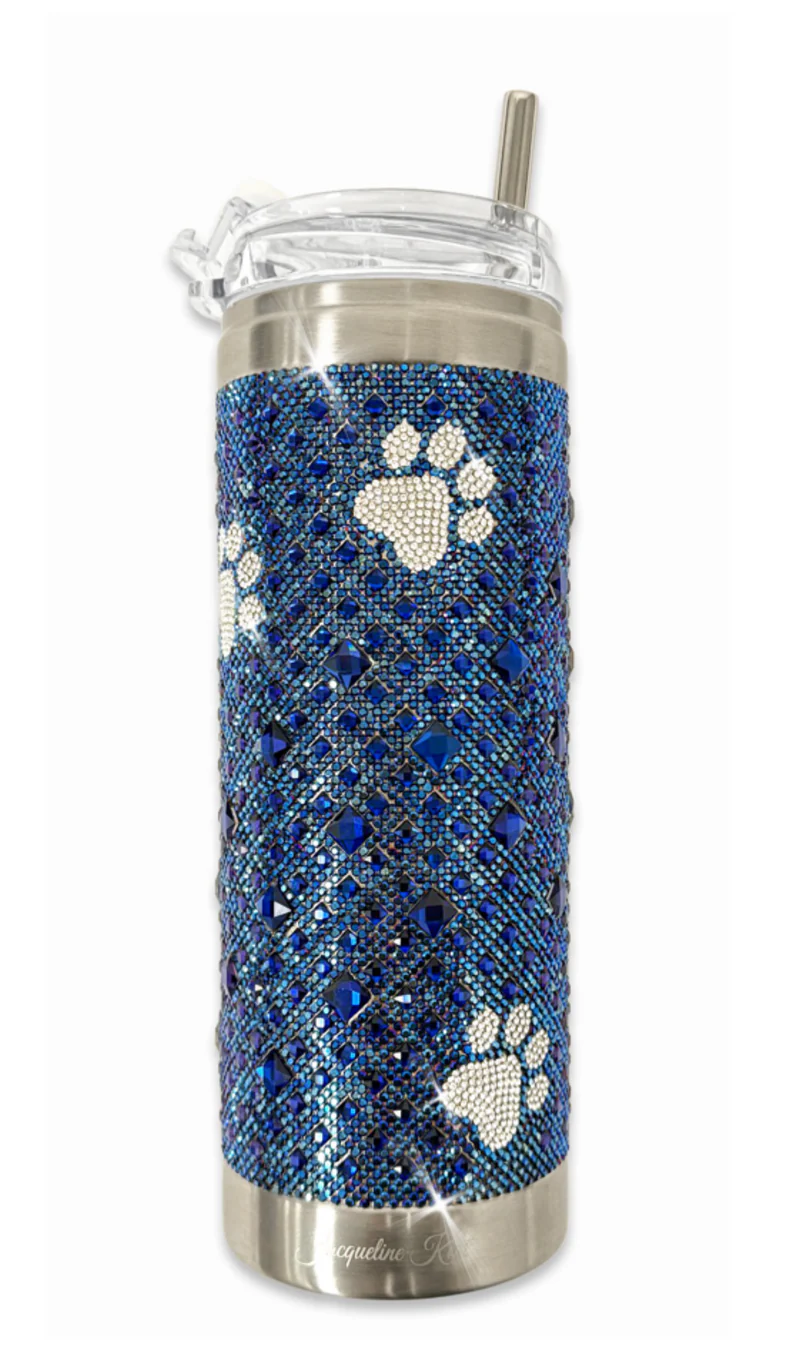 Bouteille Diamonds in the Ruff Jacqueline Kent Blue with Silver Paws