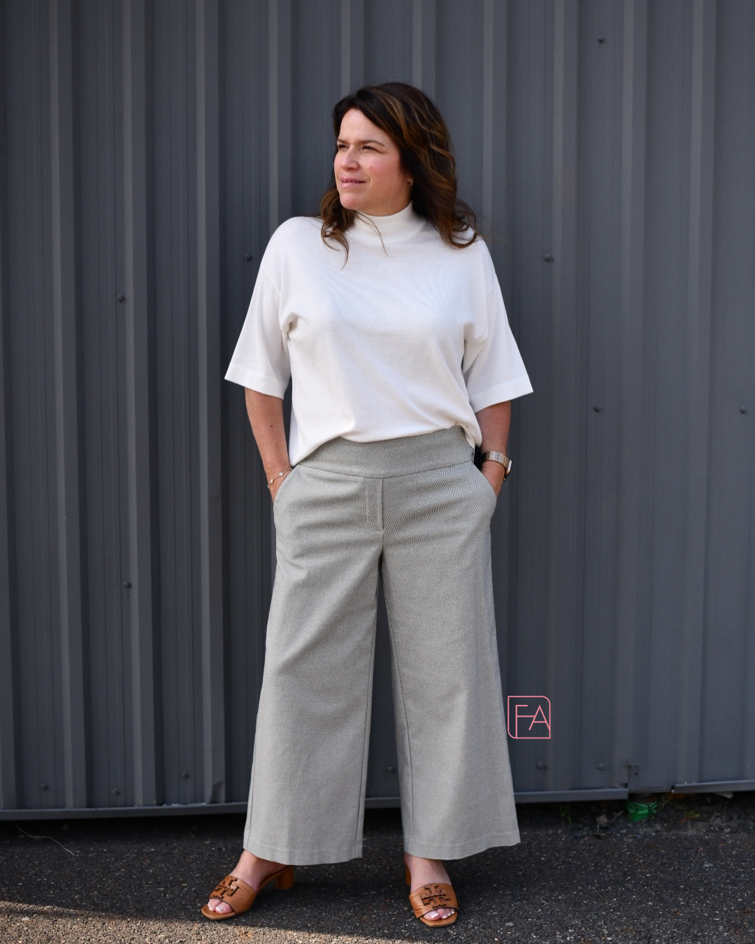 Pantalon jambre large court Up! 68623