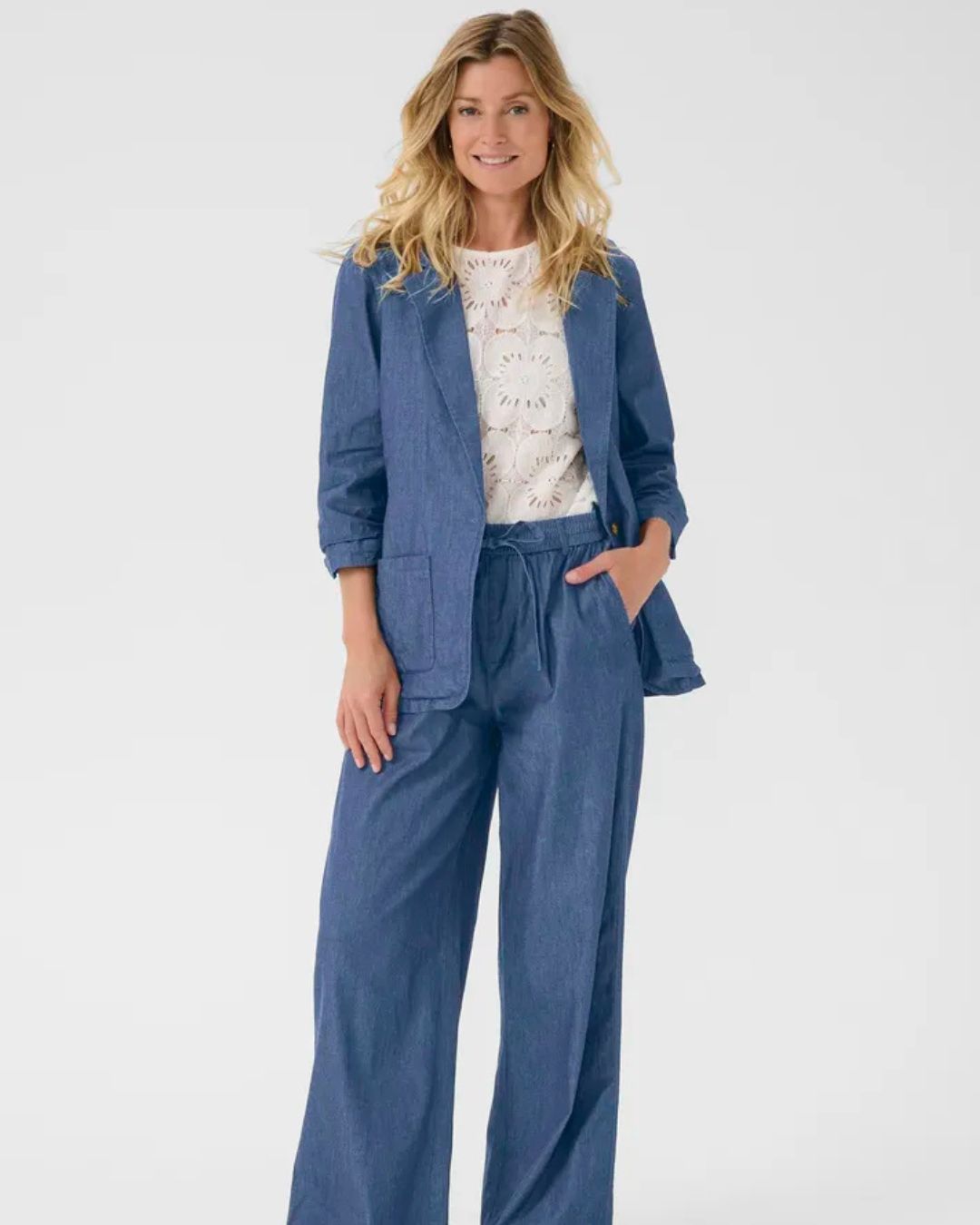 Blazer style jeans CRTallie Cream 10613969