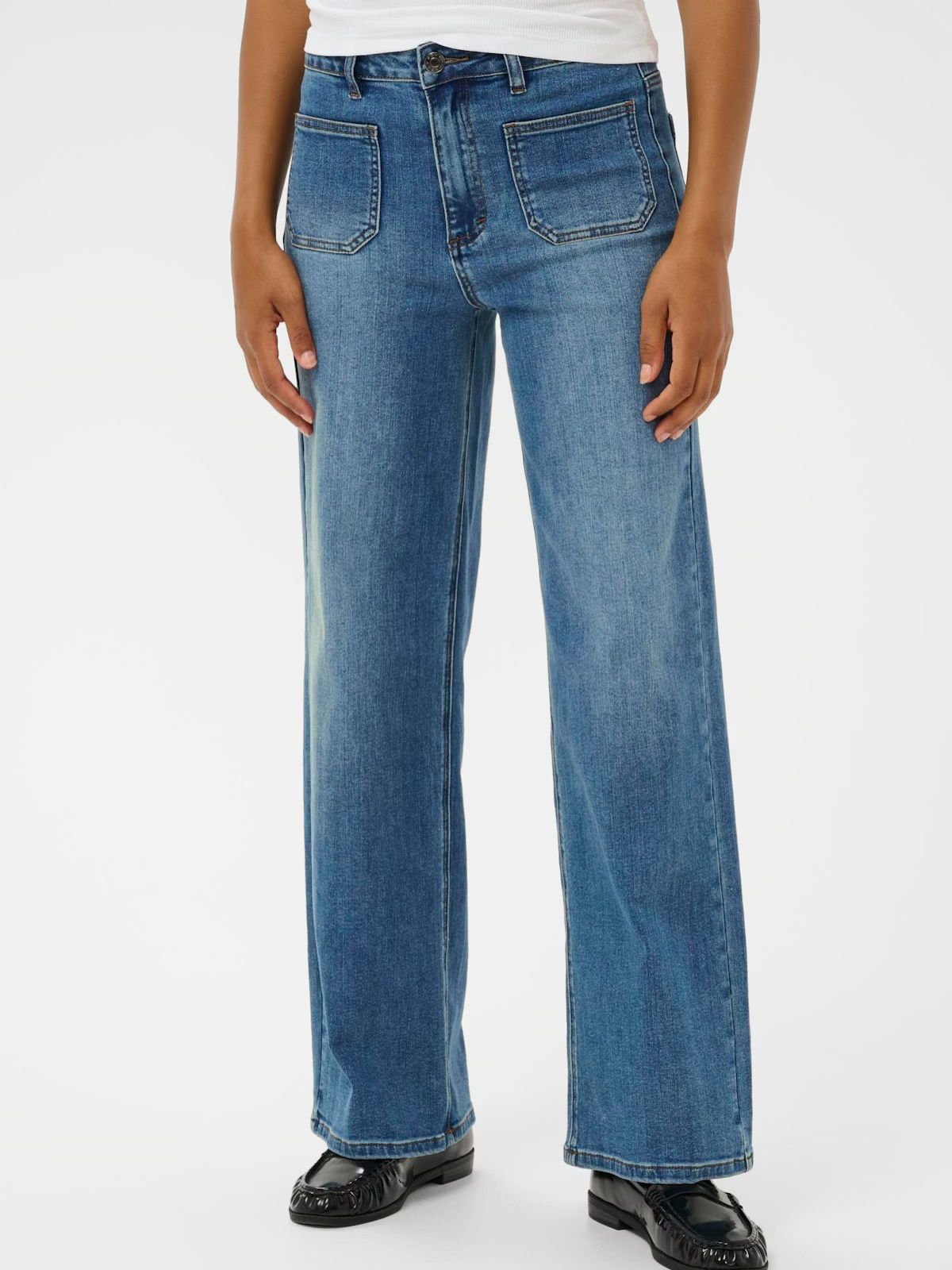 Jeans taille haute longeur 30 Kaffe 