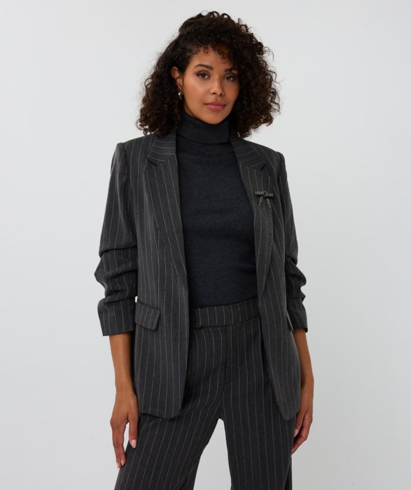 Blazer rayé orné de studs Esqualo F2510516