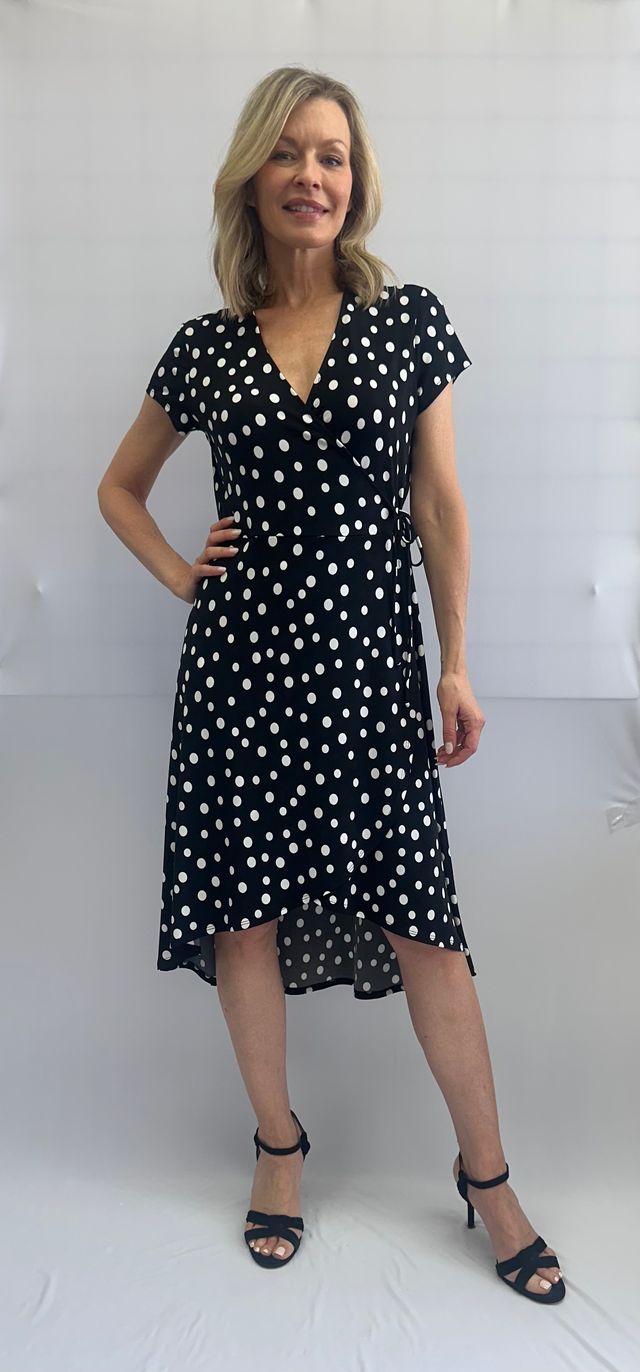 Robe à picots avec col V Soft Works 