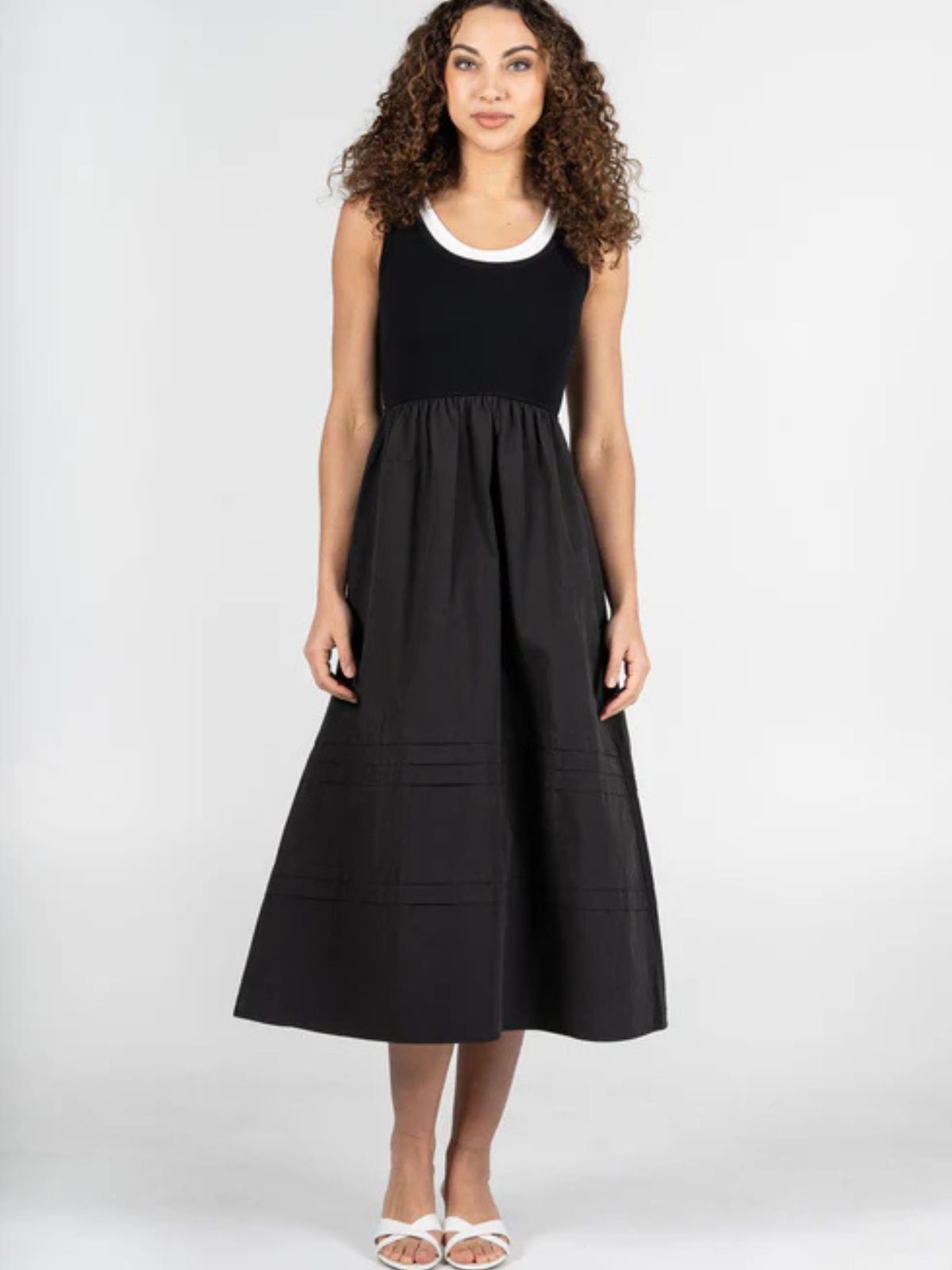 Robe midi en maille côtelée C