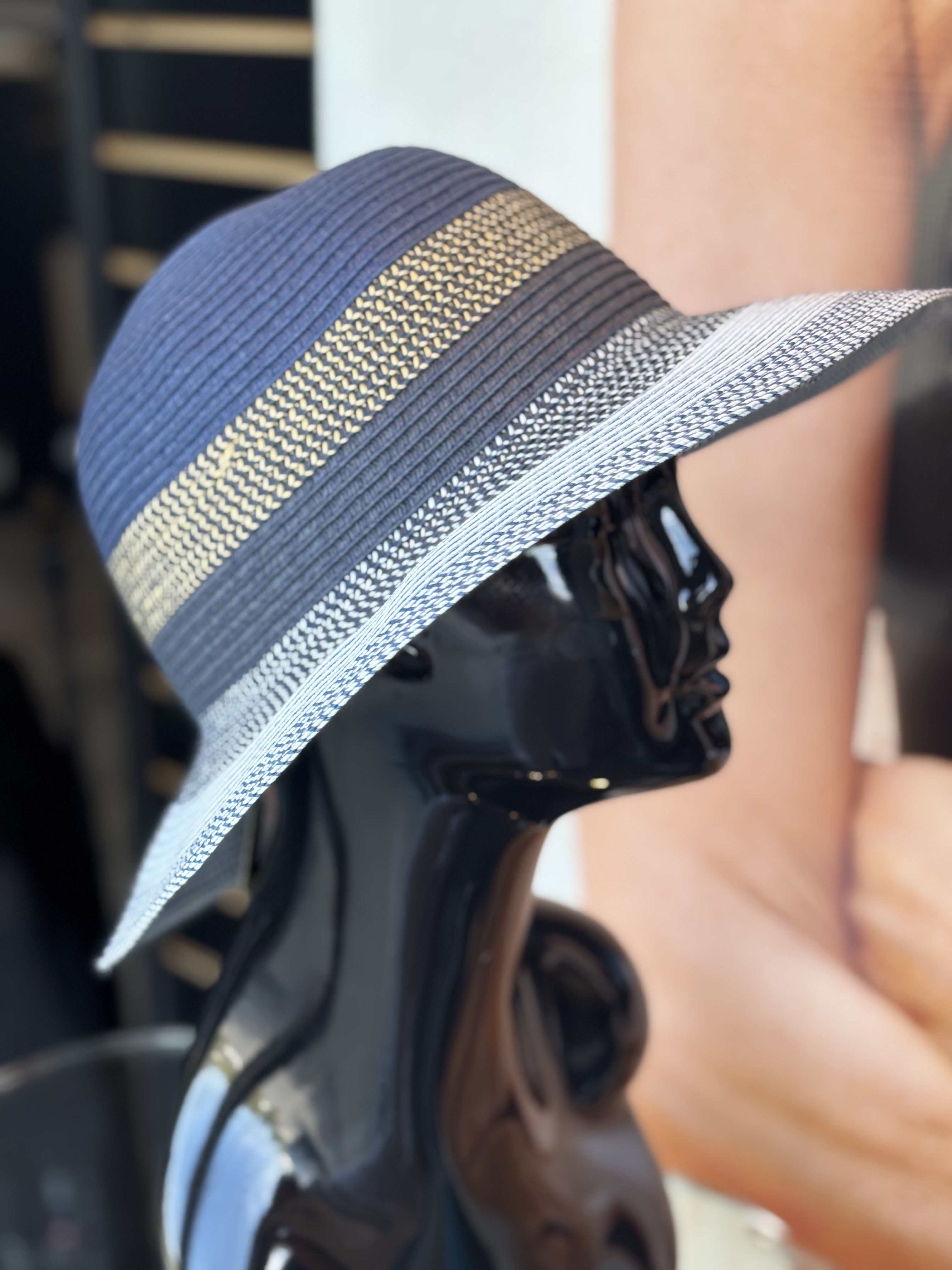 Chapeau 100% Papier Tressé Rebord 3 1/2" Sunflair 93021 