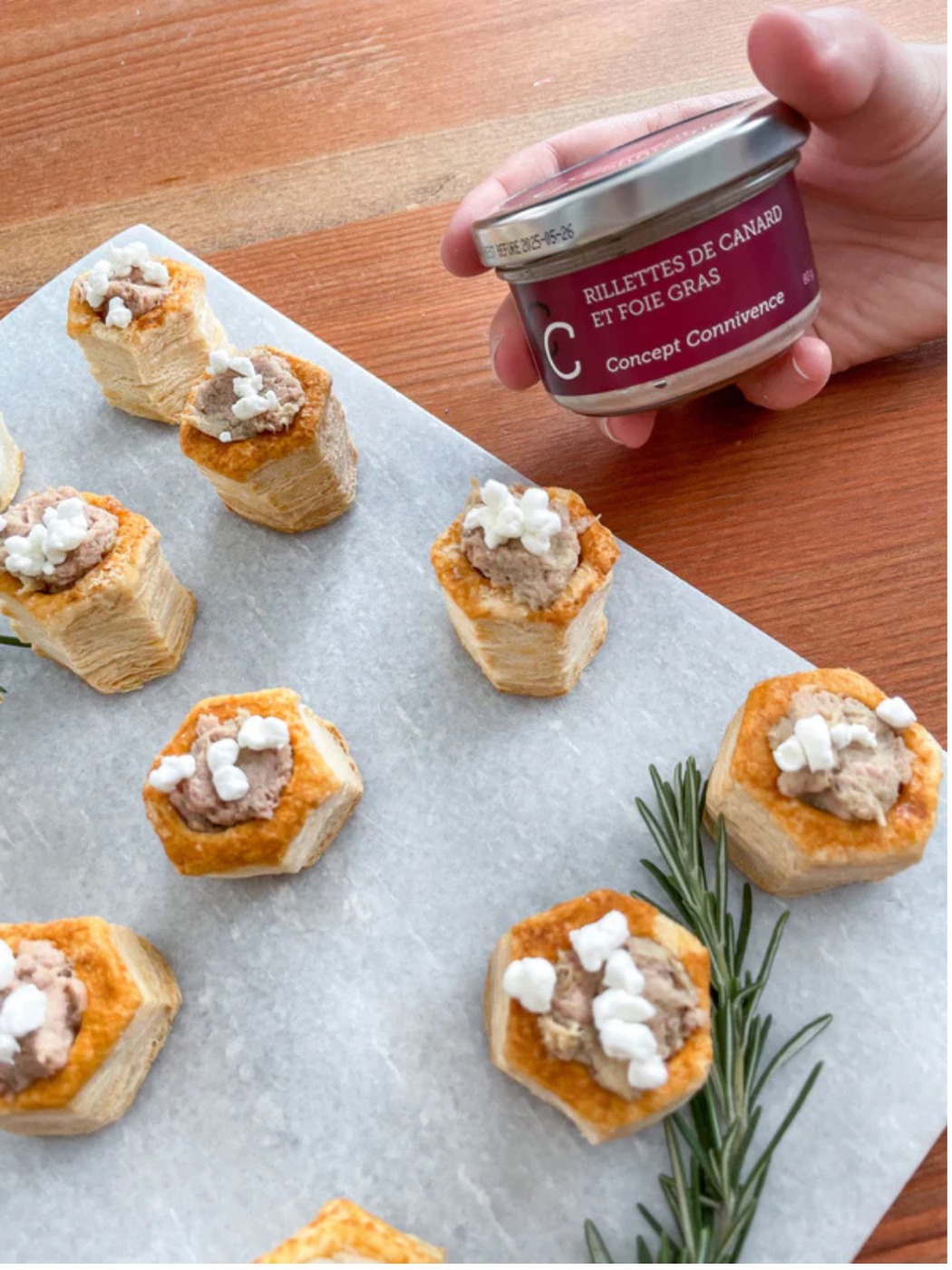 Rillettes de canard & foie gras- 80g Concept Connivence