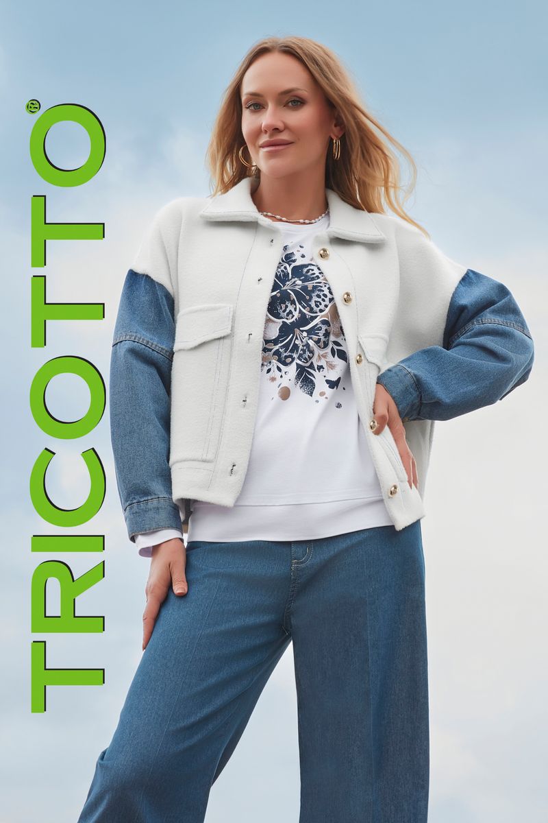 Veste avec manches en jean Tricotto