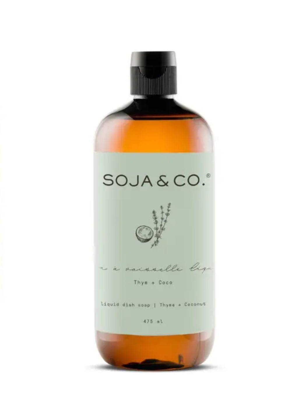 Savon à vaisselle liquide | Thym + Coco Soja & Co