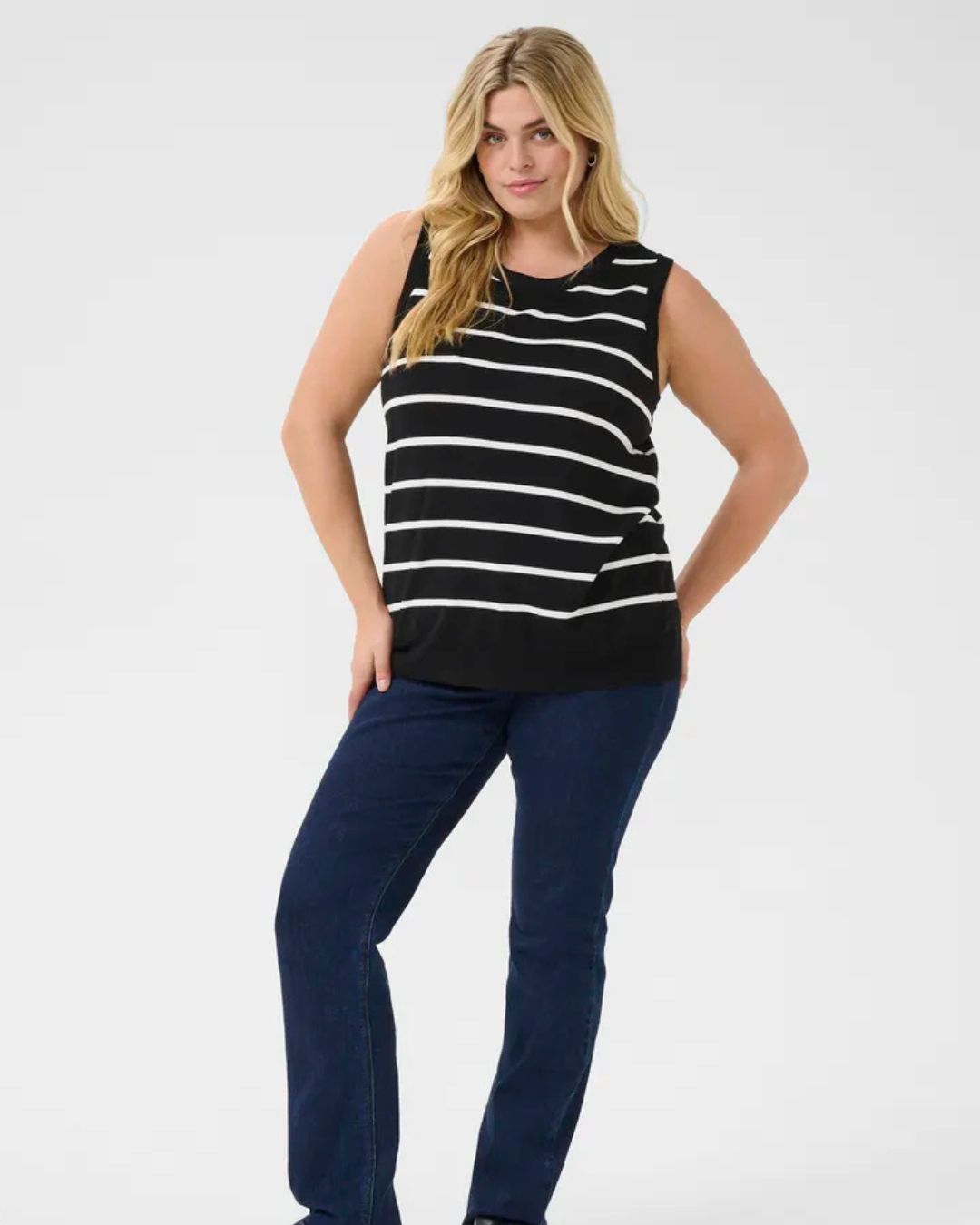 Camisole avec rayures KClizzy Kaffe Curve 10583104