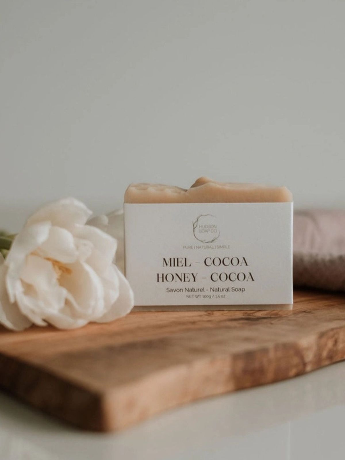 Savon naturel Miel + Cocoa Hudson Soap