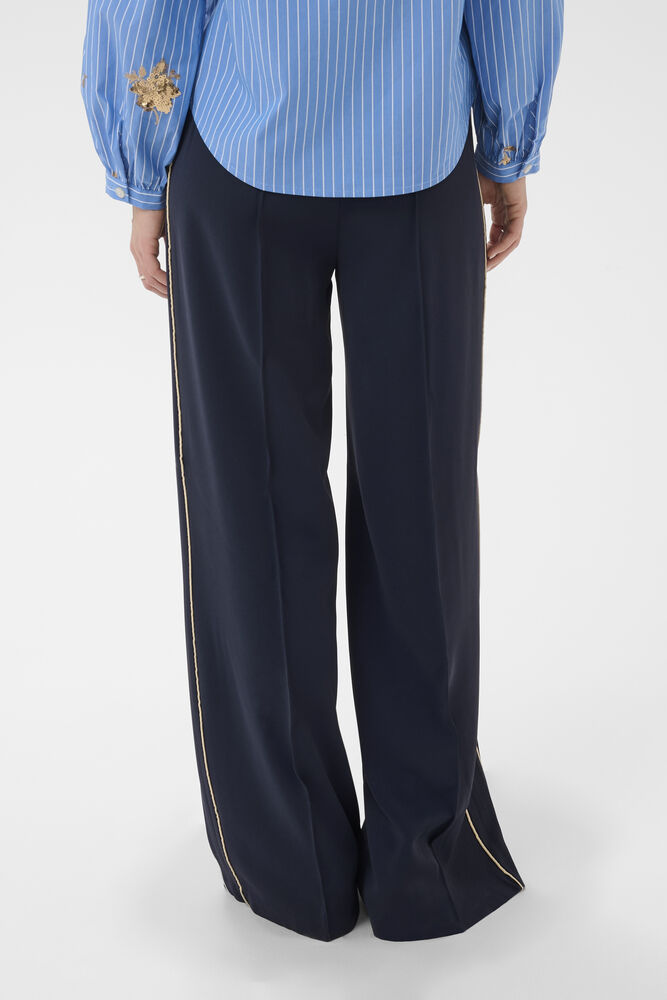 Pantalon palazzo à taille élastique Saint Tropez 