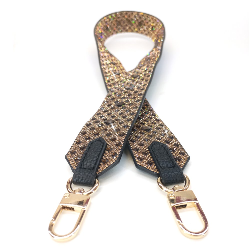 Bandoulière Chocolate Diamond Crystal Jacqueline Kent Brown Small