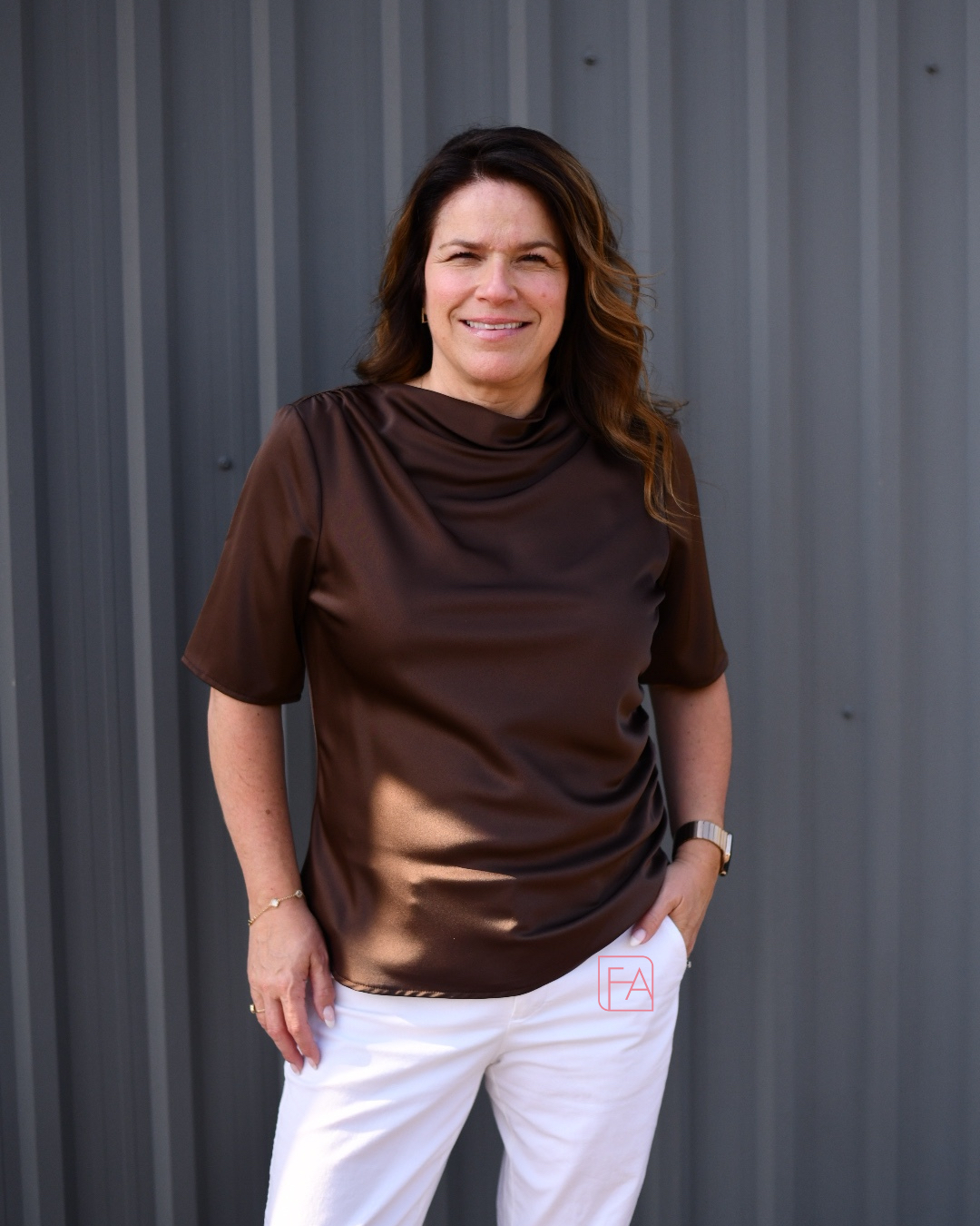 Top en satin Up! 30466