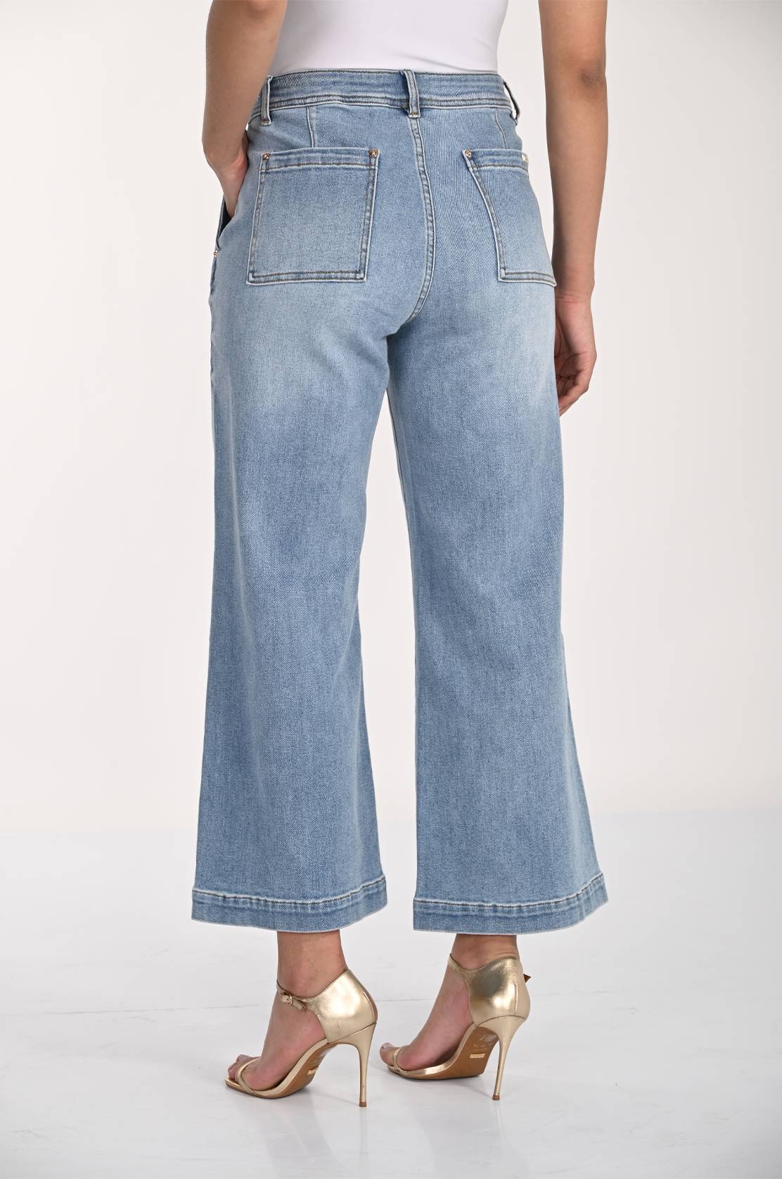 Jean taille haute à coupe large Frank Lyman 