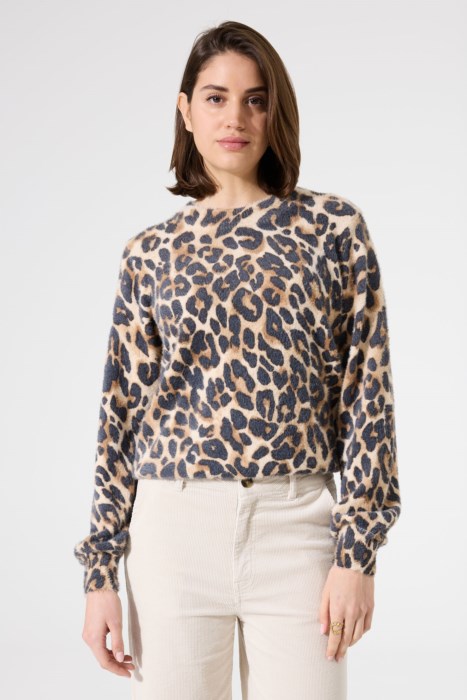 Pull Manche Long Leopard Garcia H50044